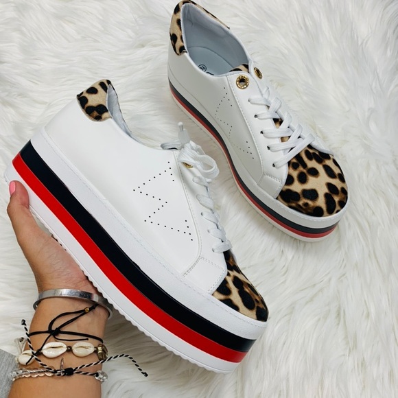 Leopard Platform Sneaker main image 1